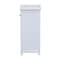 Alaterre Furniture Dorset 17"W x 29"H Floor Bath Storage Cabinet with Door ANVA77WH - alternate 4